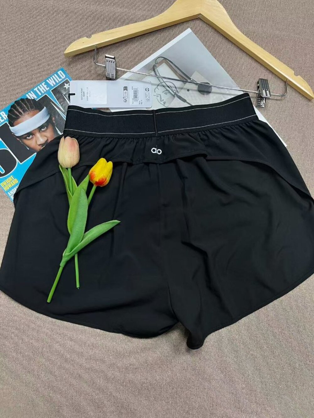 💪ALO Yoga Match Point Short in Black 🏃‍♀️gym‑to‑street NWT - Picture 3 of 8